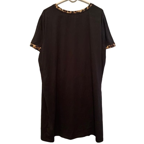 "Shein Curve" Women's Black/Leopard Dress  -  Size 4XL - Picture 2 of 5